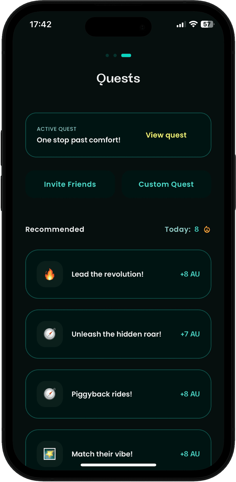 Quests Screen